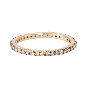 Champagne Diamond Eternity Band