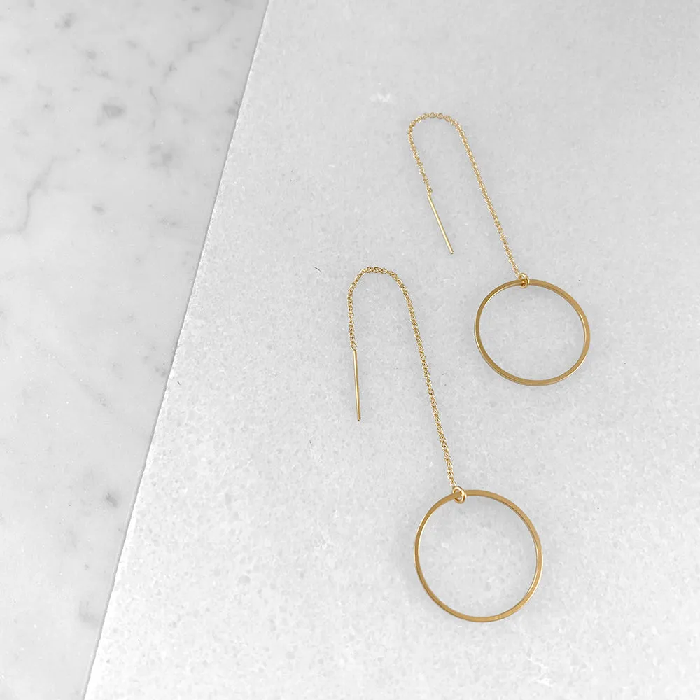 Circle Threader Earrings