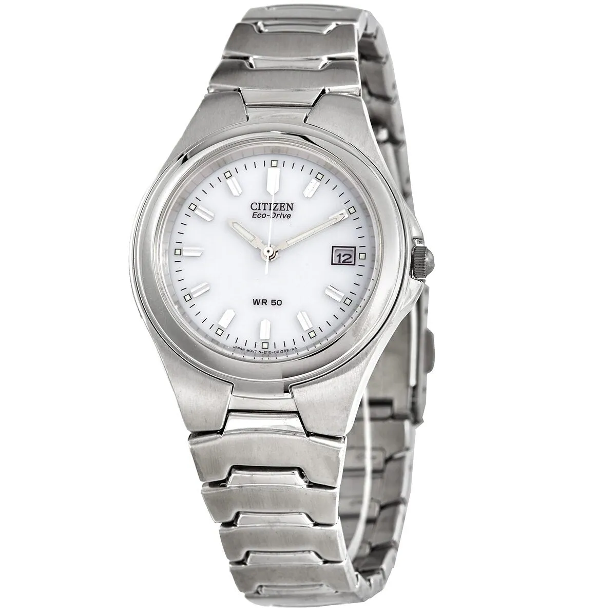 Citizen Eco-Drive White Dial Stainless Steel 35mm Watch BM0530-58A