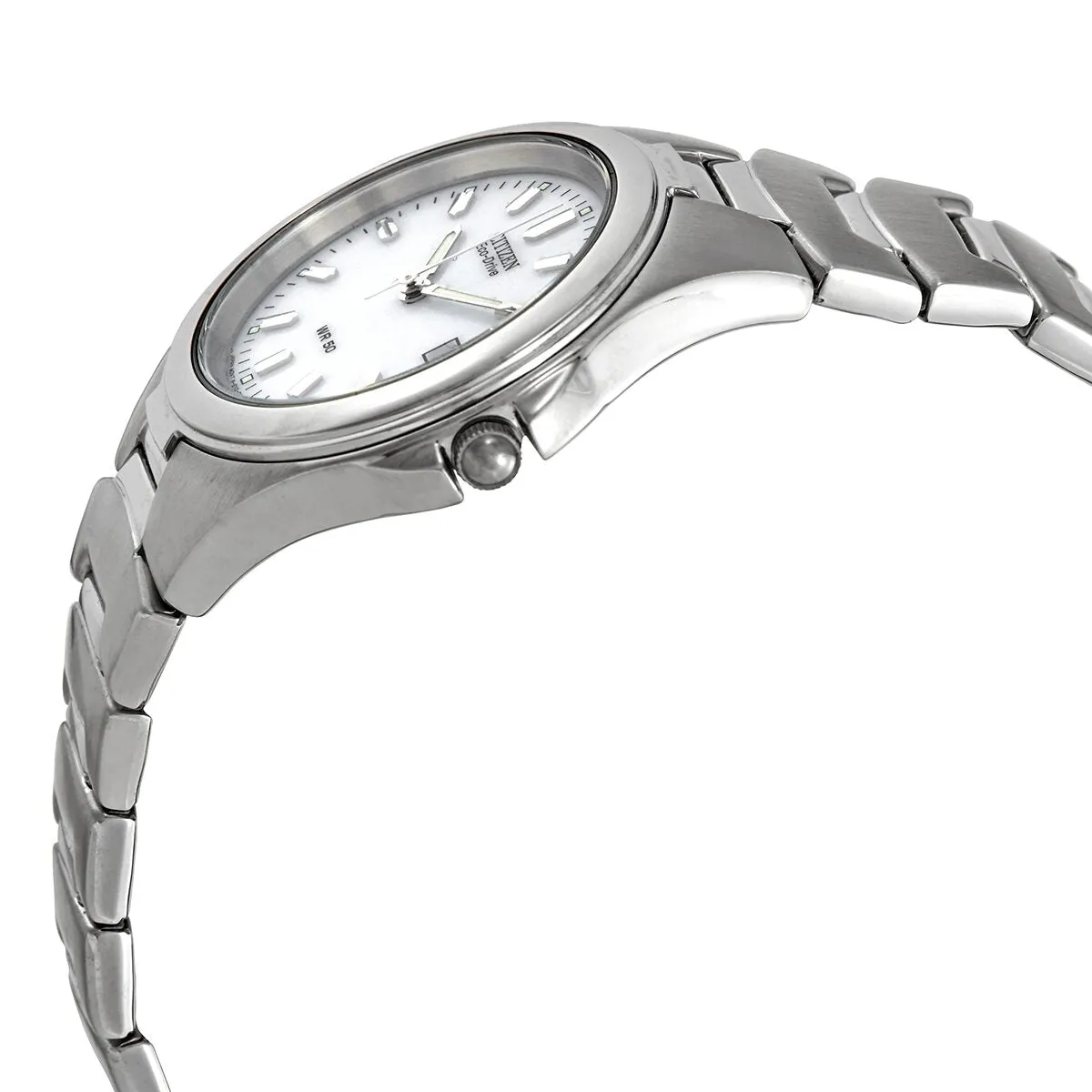 Citizen Eco-Drive White Dial Stainless Steel 35mm Watch BM0530-58A