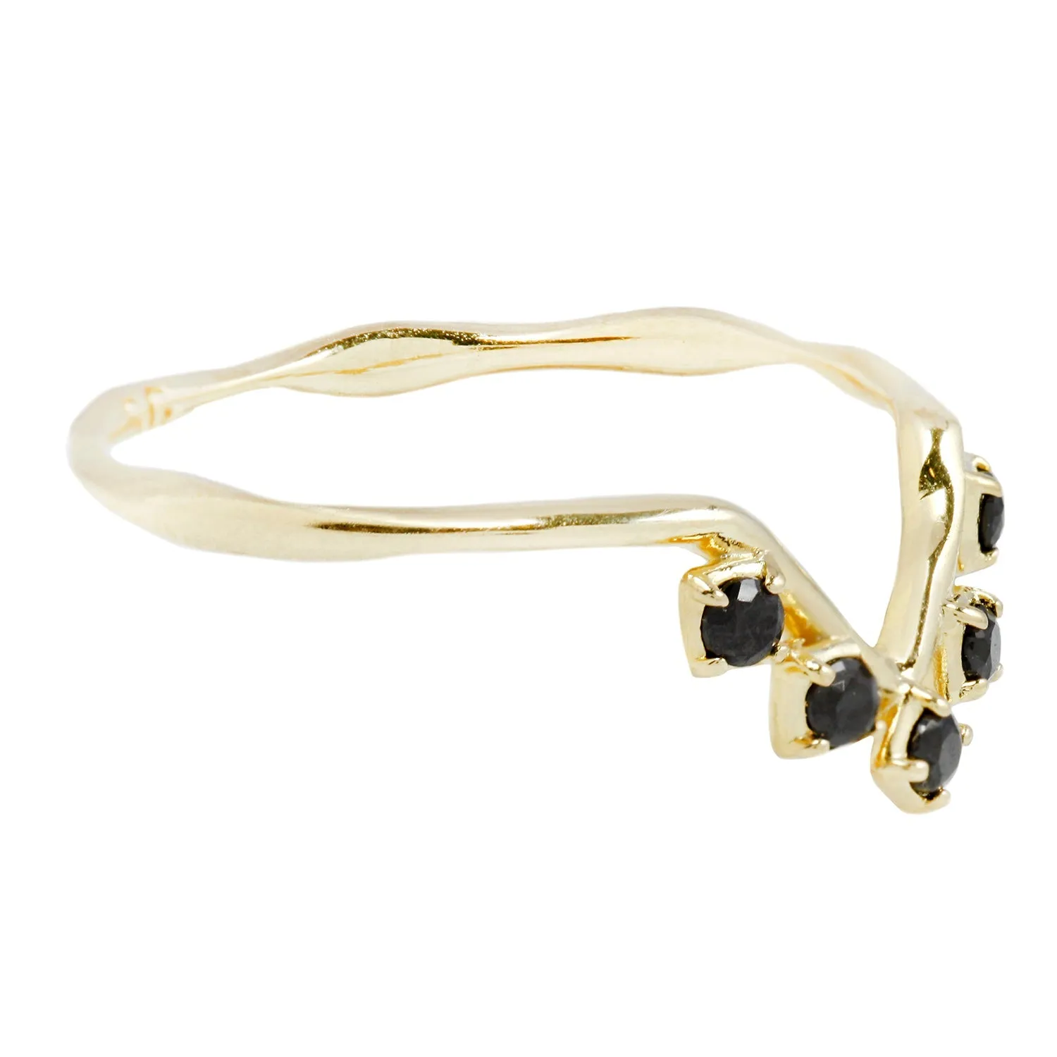 Cleo Ring in Black Spinel