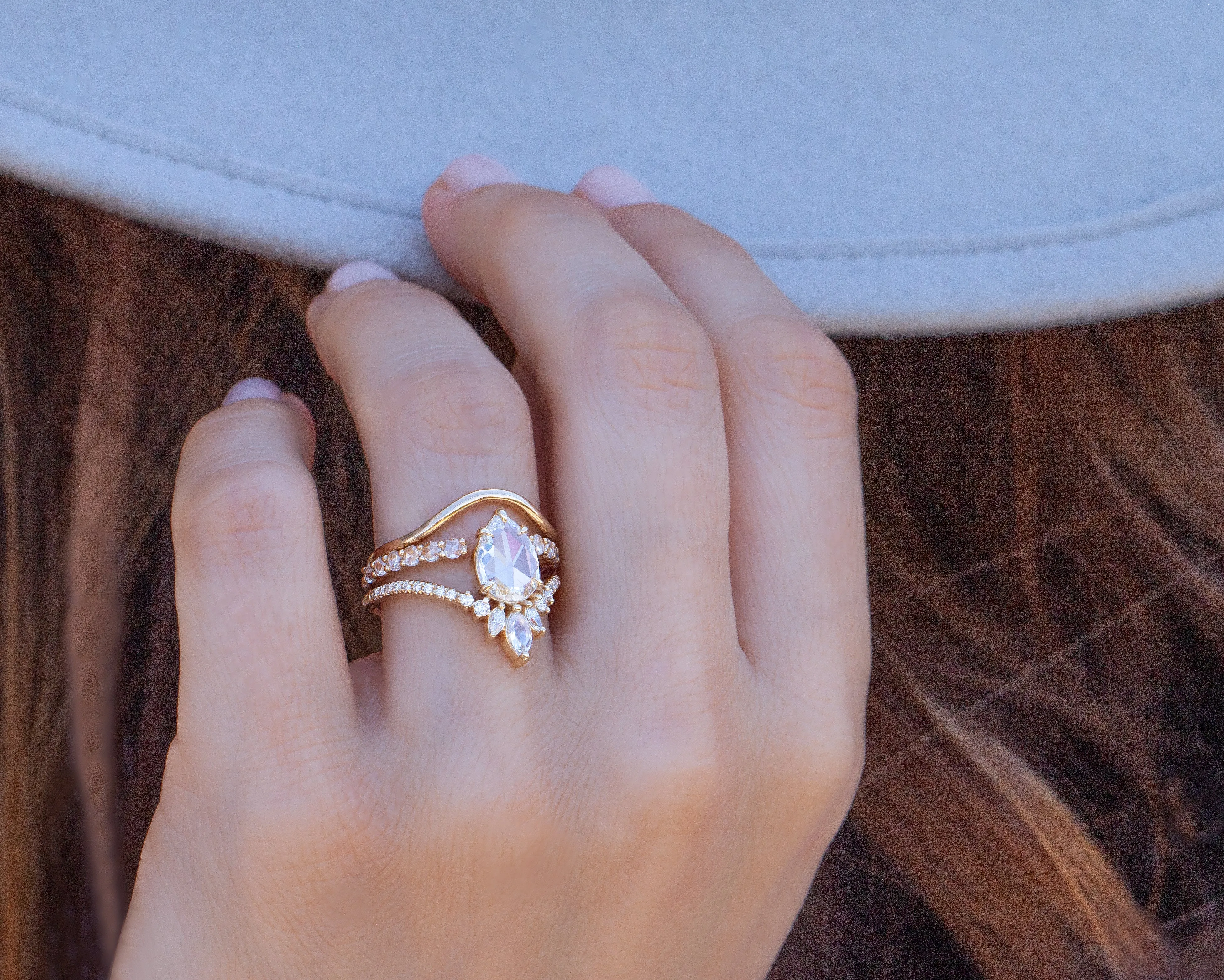Colette Rose Cut Band (Ready to Ship size 6)