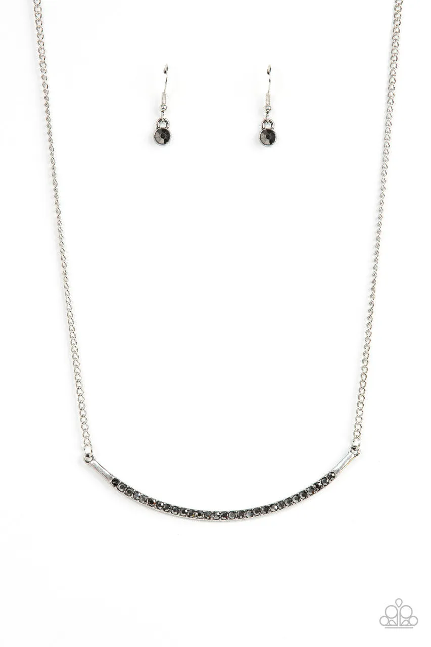 Collar Poppin Sparkle Silver Paparazzi Necklace