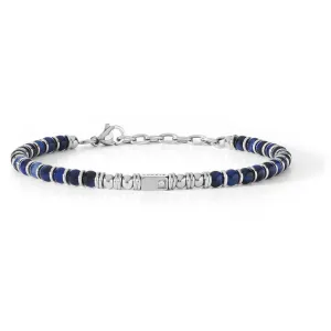 Comete District bracelet 21cm aate blue steel zircon ubr 887