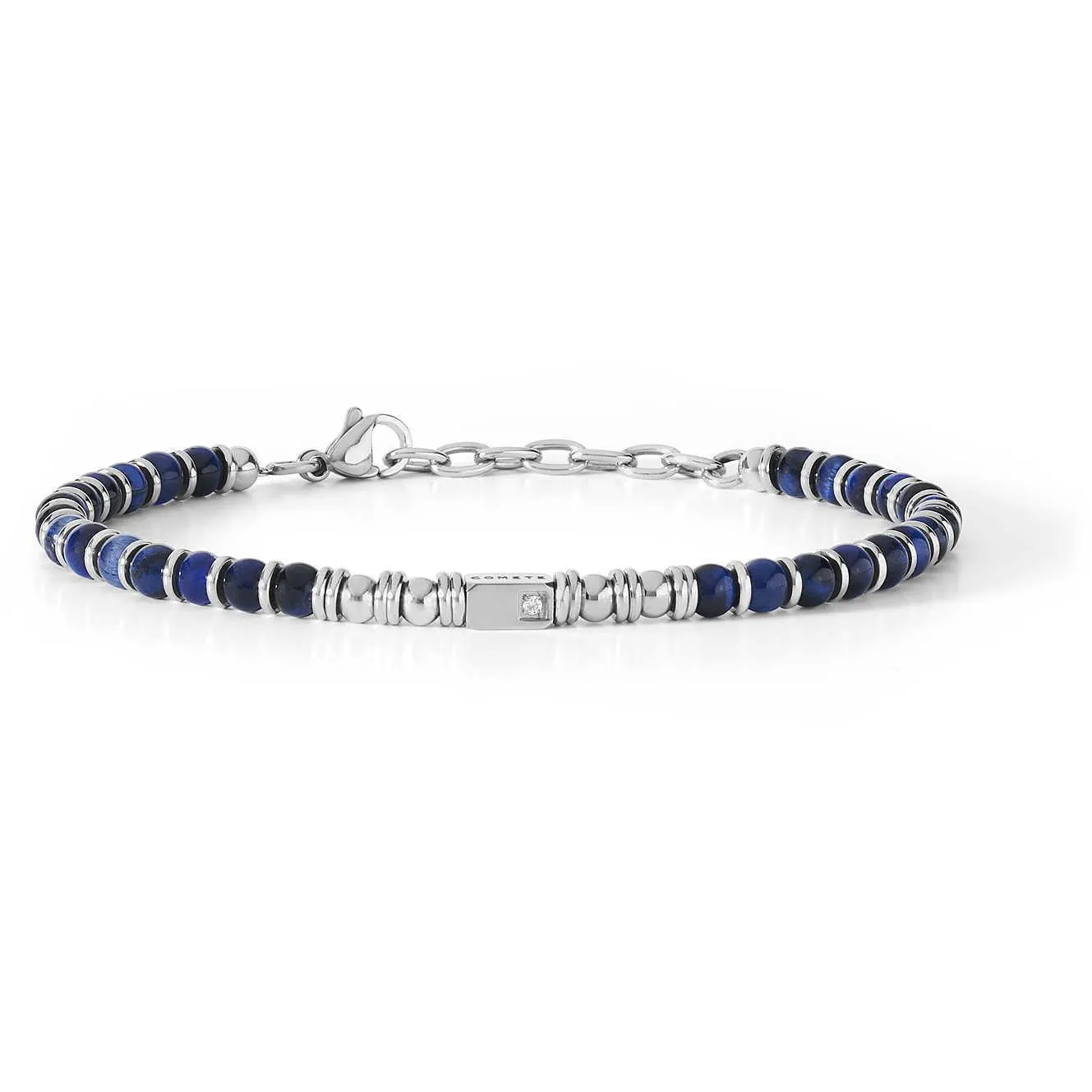 Comete District bracelet 21cm aate blue steel zircon ubr 887