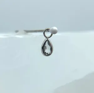 Concorde Teardrop Charm with White Topaz