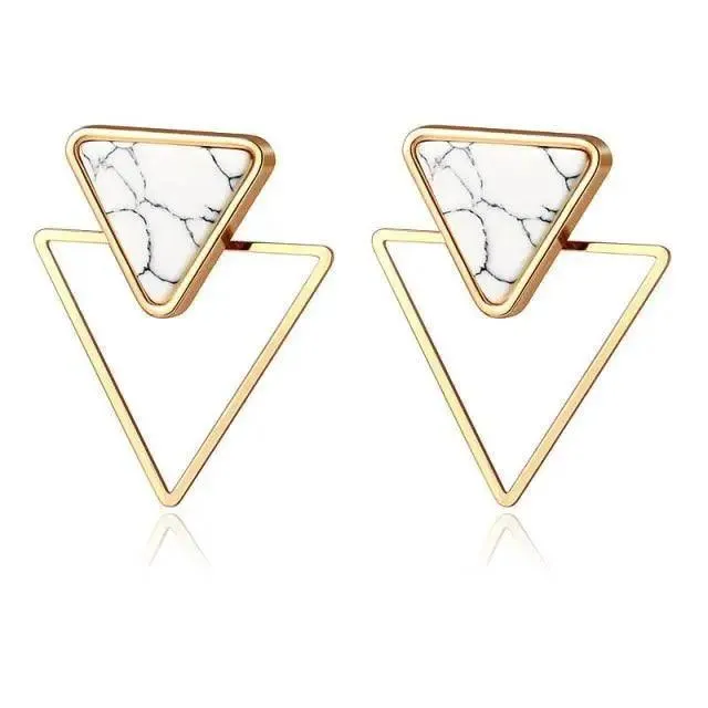 Copy of New Dazzling Small Disk Colourful Earrings For Women And Girls Acrylic Geometric Red Dangle Fashionable Unique Design Jewelry