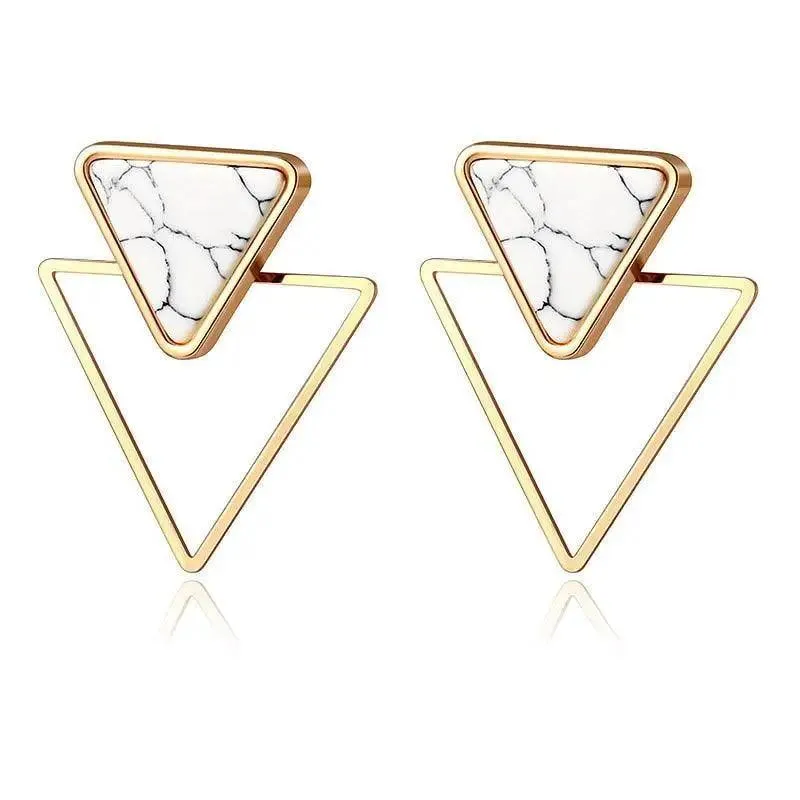 Copy of New Dazzling Small Disk Colourful Earrings For Women And Girls Acrylic Geometric Red Dangle Fashionable Unique Design Jewelry
