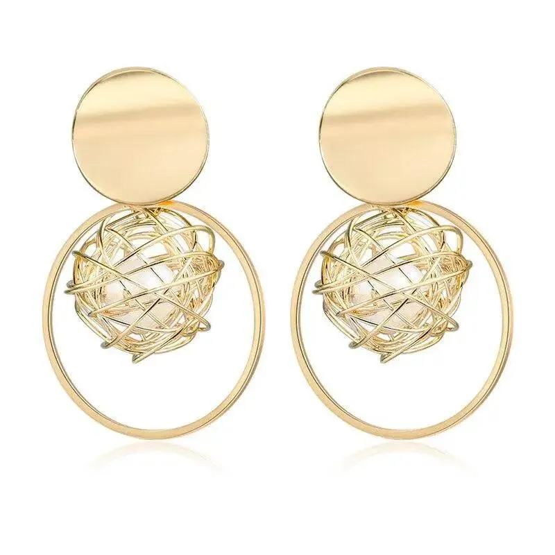 Copy of New Dazzling Small Disk Colourful Earrings For Women And Girls Acrylic Geometric Red Dangle Fashionable Unique Design Jewelry