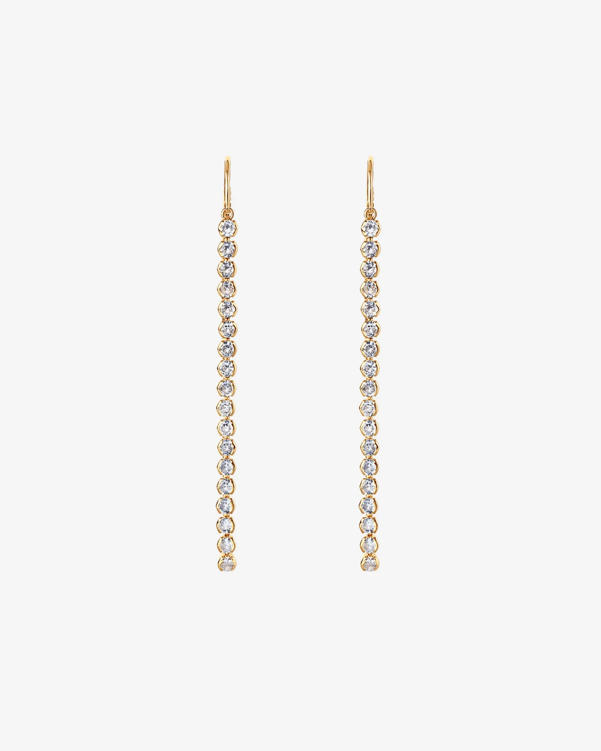 Cubic Zirconia Threader Earrings
