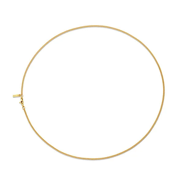 Curb Chain Necklace 14K Yellow Gold, 2.20mm (Ready To Ship)