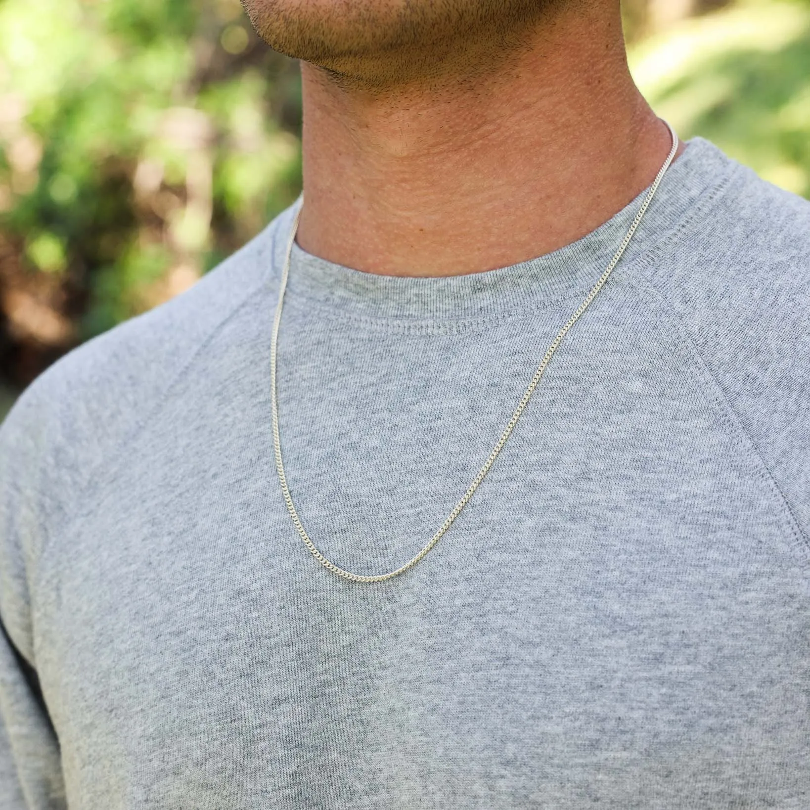 Curb Chain Necklace 14K Yellow Gold, 2.20mm (Ready To Ship)