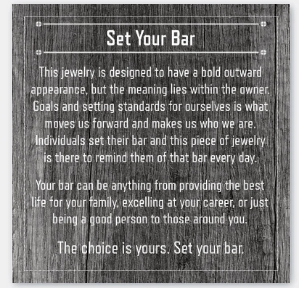 Curved Set Your Bar Sterling Silver Double Horizontal Polished/Matte Design