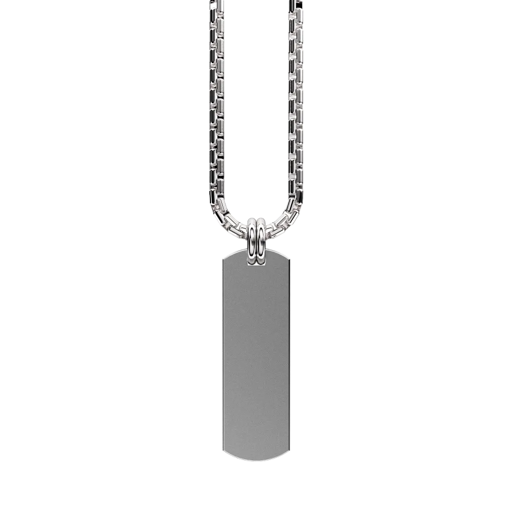 Curved Set Your Bar Sterling Silver Plain Matte