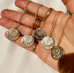 CUSTOM DOUBLE DISC NECKLACE