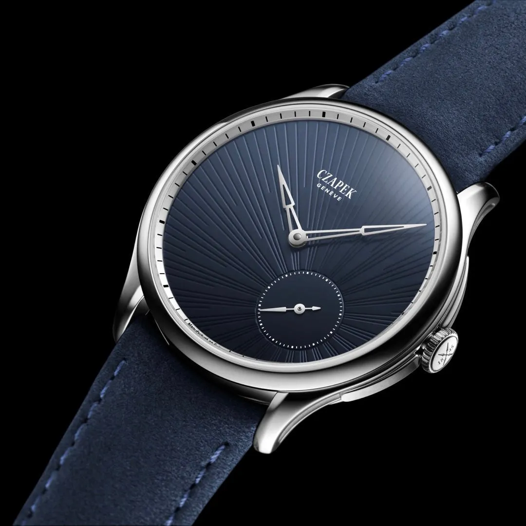 Czapek Promenade Guilloché ‘Soleil’ Bleu Nuit 38mm (Pre-order)