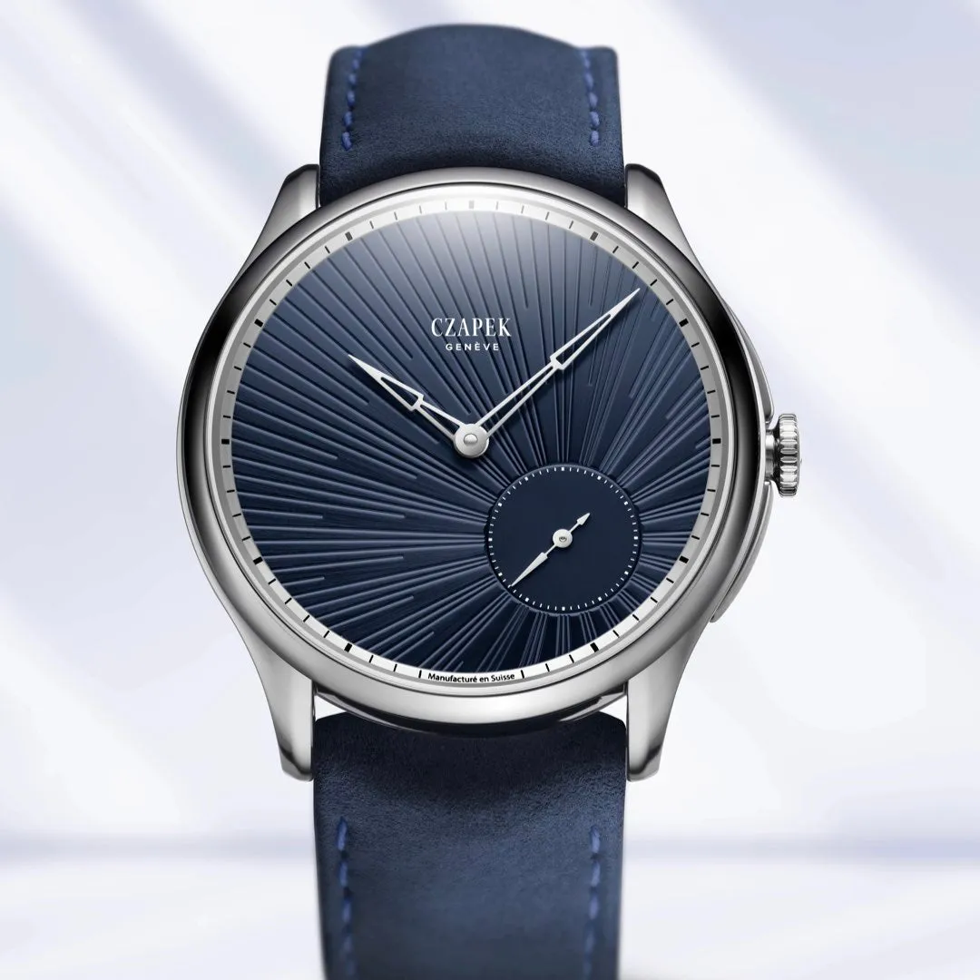 Czapek Promenade Guilloché ‘Soleil’ Bleu Nuit 38mm (Pre-order)