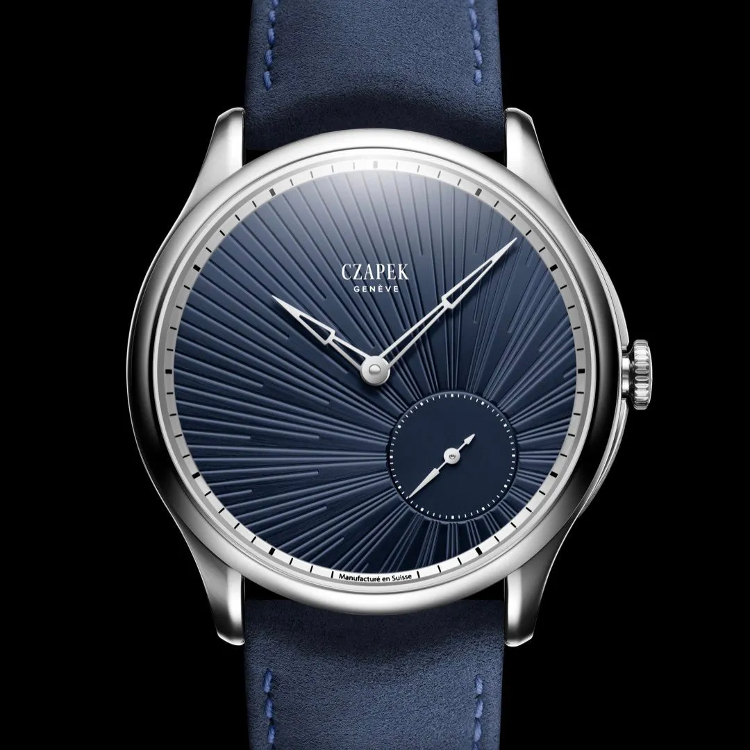 Czapek Promenade Guilloché ‘Soleil’ Bleu Nuit 38mm (Pre-order)