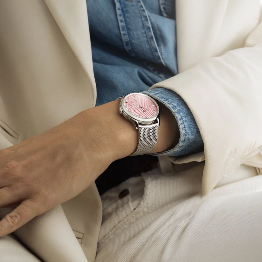 Czapek Promenade Plissé Rose 38mm (Limited Availability)