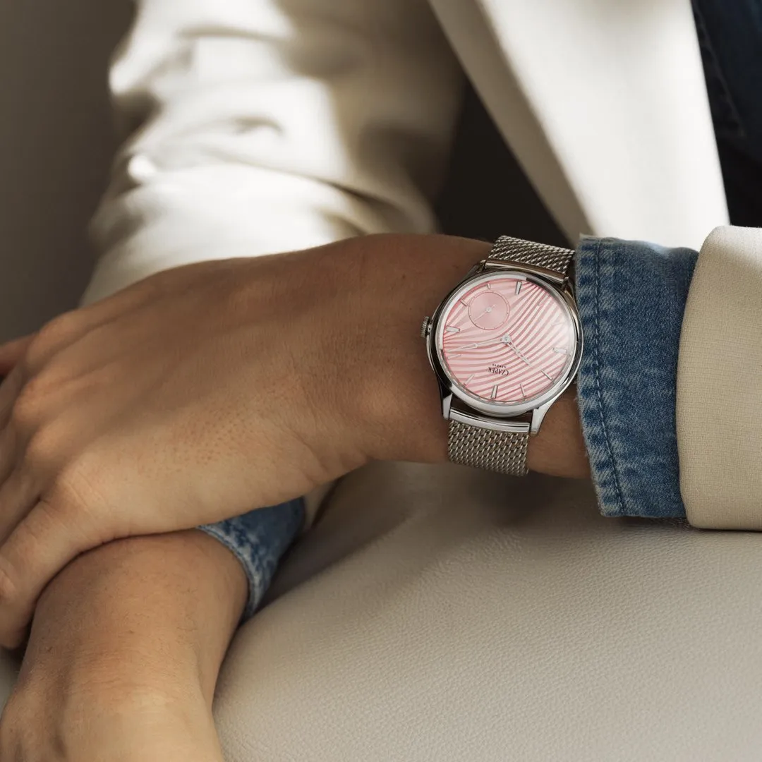 Czapek Promenade Plissé Rose 38mm (Limited Availability)
