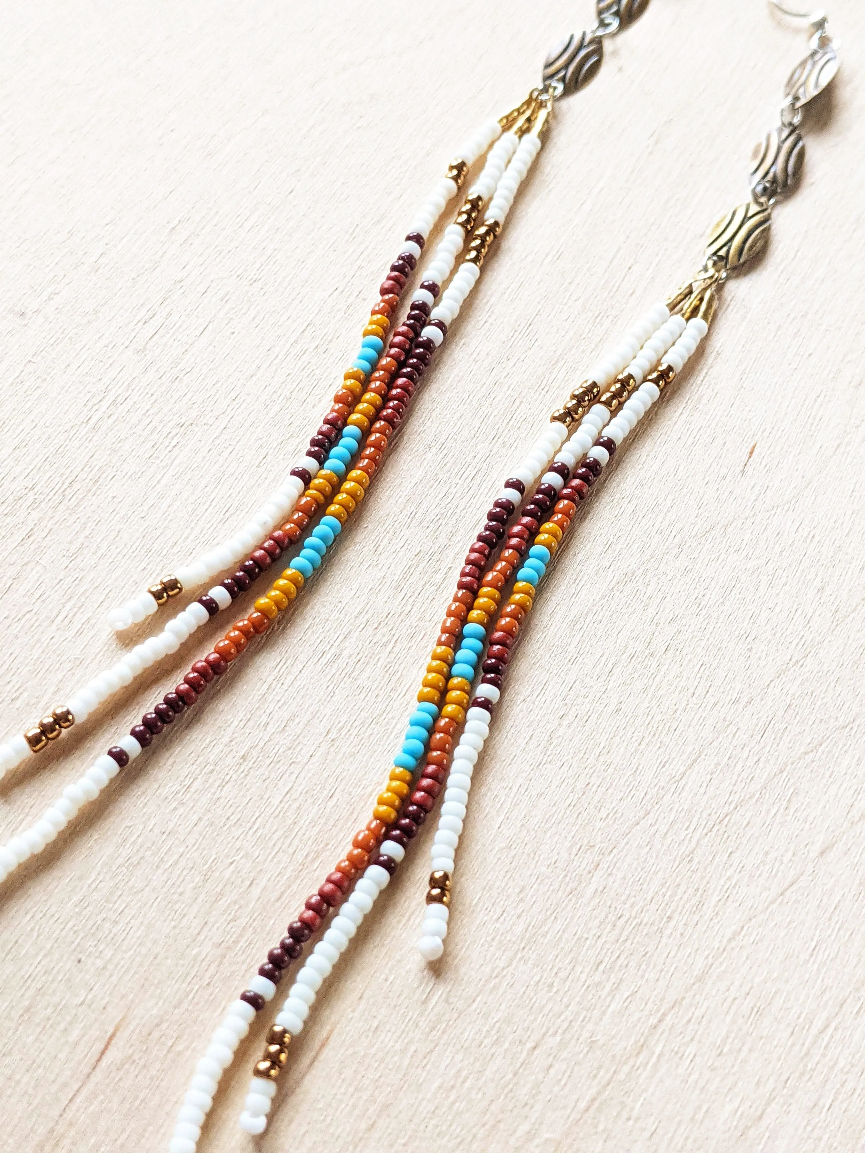 Dahteste Classic Threader Beaded Earrings