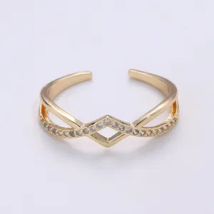 Dainty Open Rings | Simple Gold Ring | Minimalist Ring | Layered Ring | Dainty Ring | Gifts for Her Friend | Thin Open Gold Ring R-078