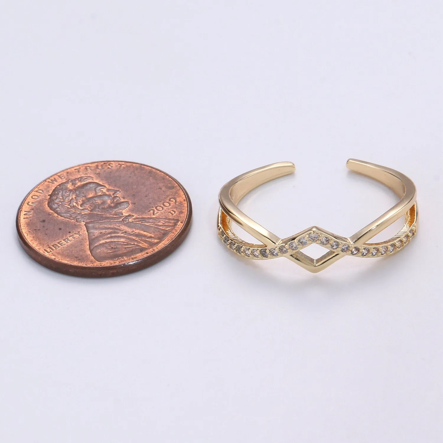 Dainty Open Rings | Simple Gold Ring | Minimalist Ring | Layered Ring | Dainty Ring | Gifts for Her Friend | Thin Open Gold Ring R-078