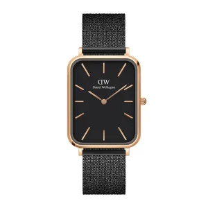 Daniel Wellington Quadro Pressed Ashfield Gents Mesh Black