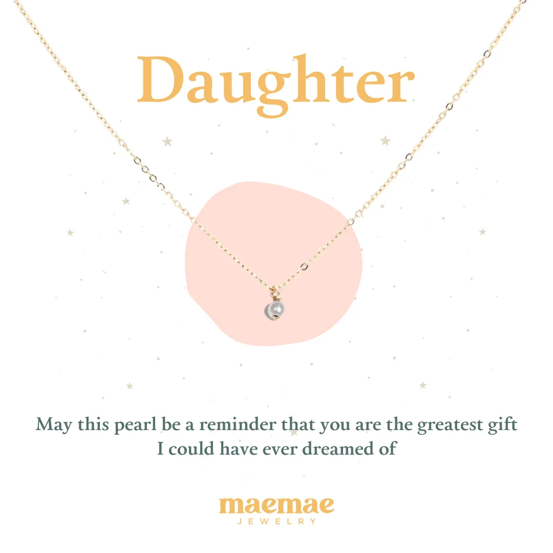 Daughter Drop Pearl Necklace