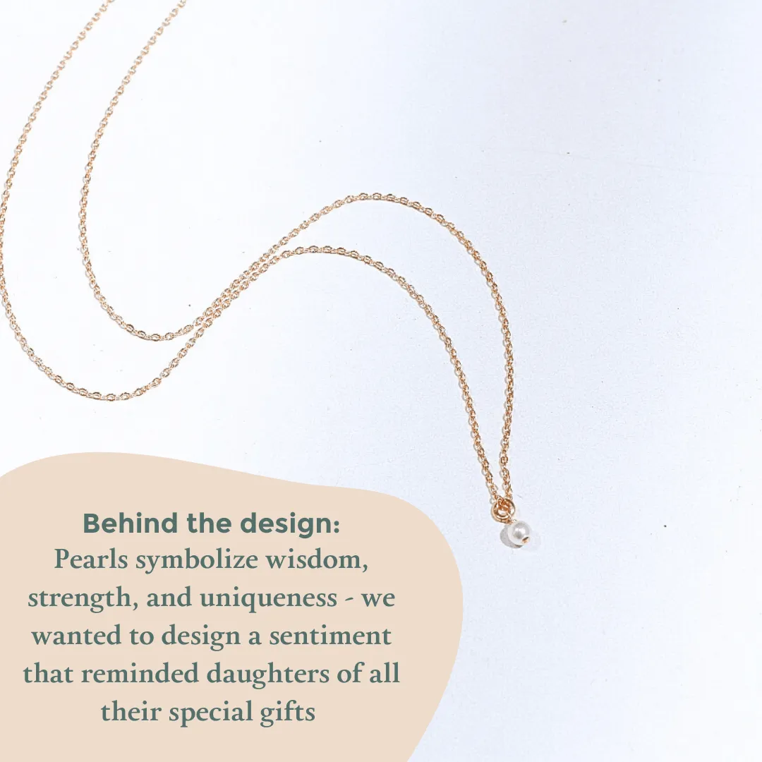 Daughter Drop Pearl Necklace