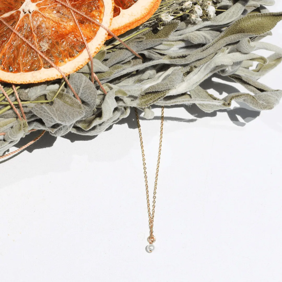 Daughter Drop Pearl Necklace