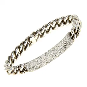 David Yurman Belmont Curb ID Bracelet with Diamonds