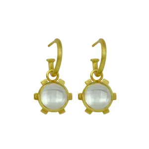 Deco-Bloom Drop Earring Mother of Pearl White