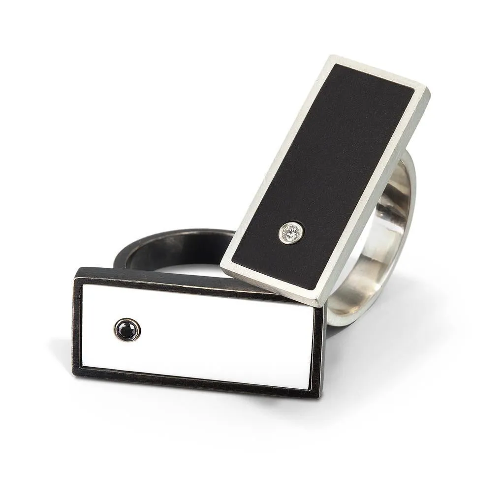 Diamond Bar Ring