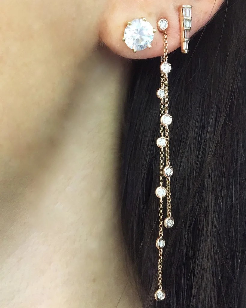 Diamond by the Yard Earrings