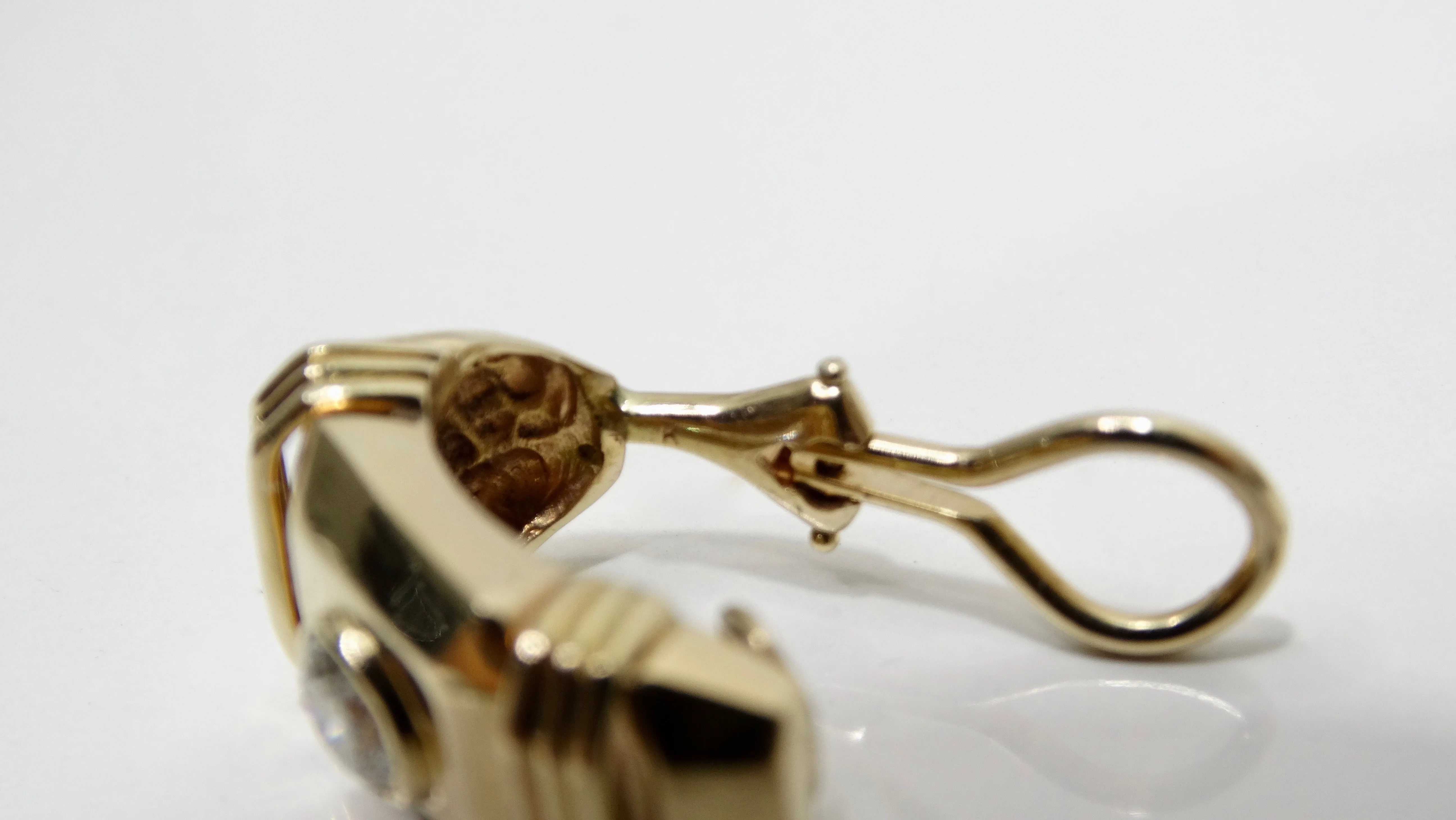 Diamond French Clip Earrings