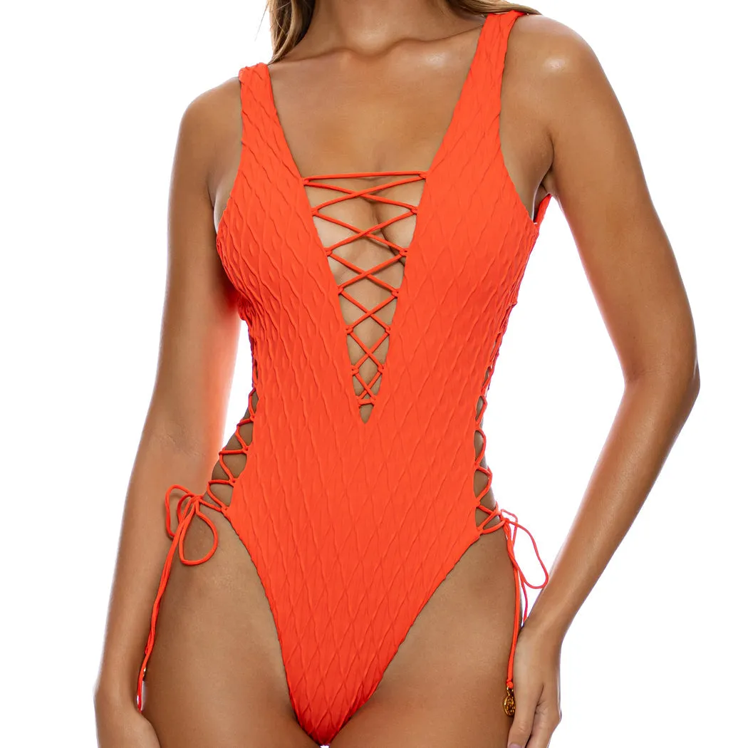 DIAMOND GIRL - Open Side One Piece Bodysuit