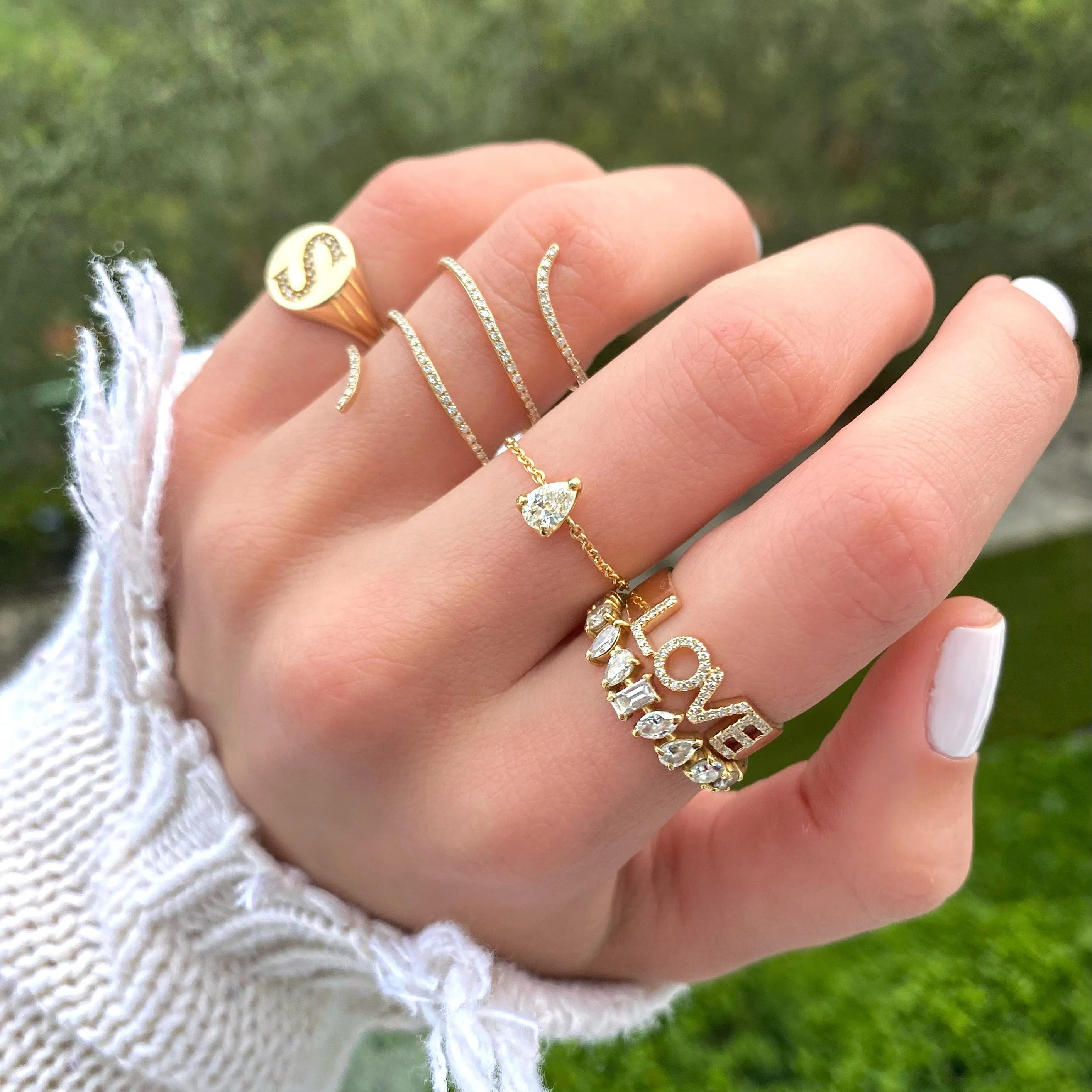 Diamond Mantra Ring