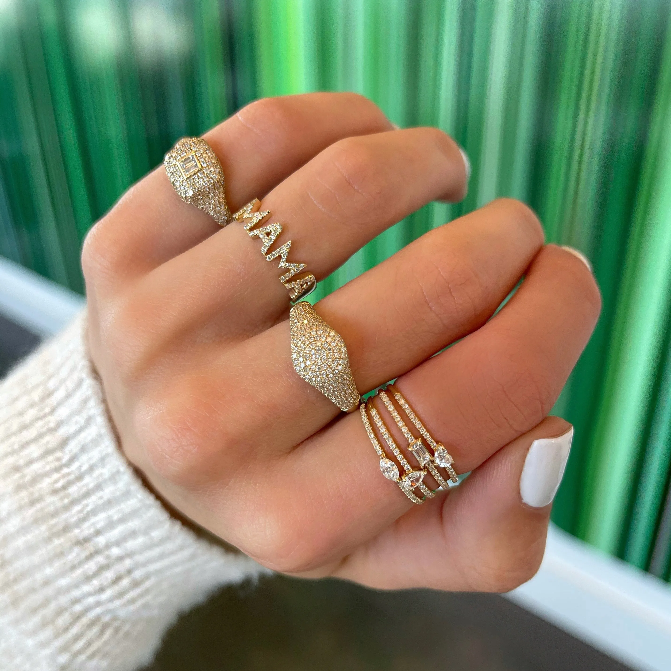 Diamond Mantra Ring