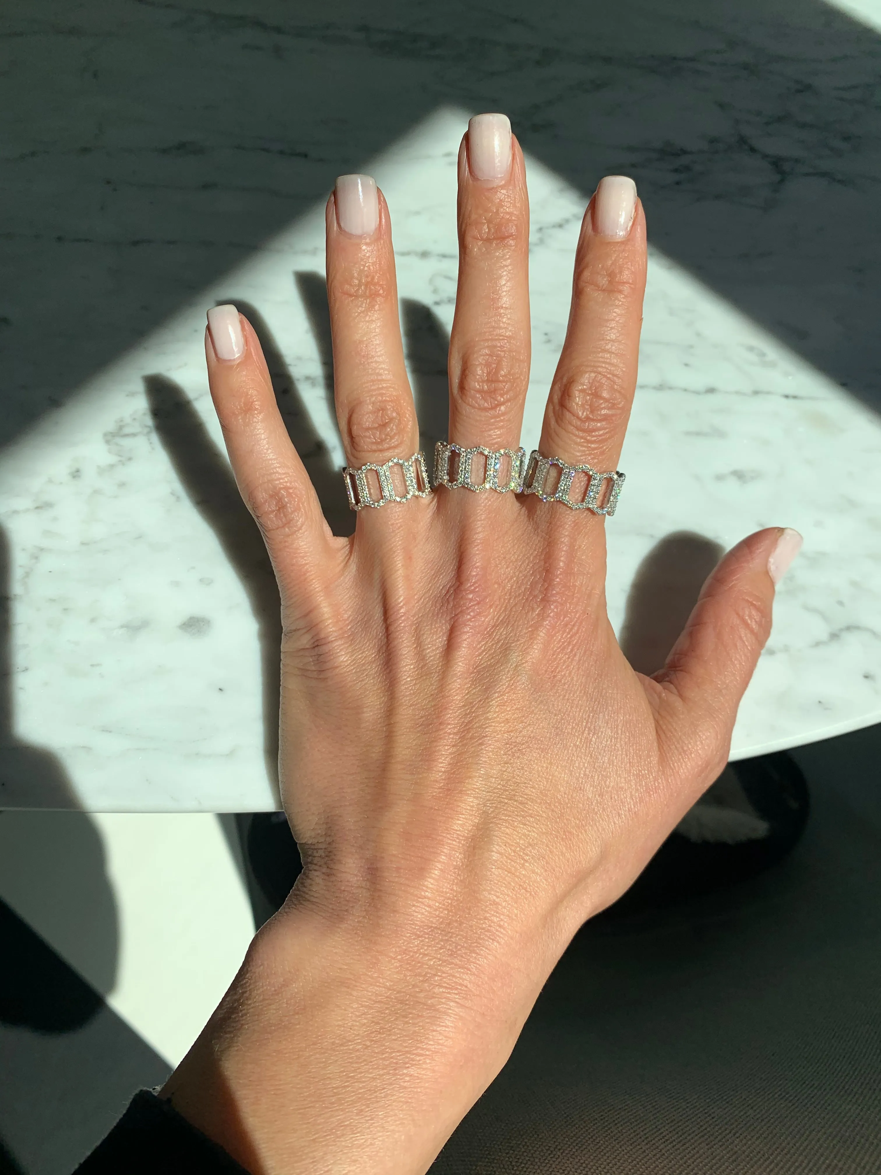 Diamond Open Marquis Ring | Yellow Gold