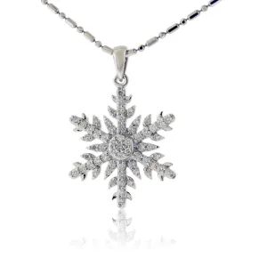 Diamond Snowflake Pendant