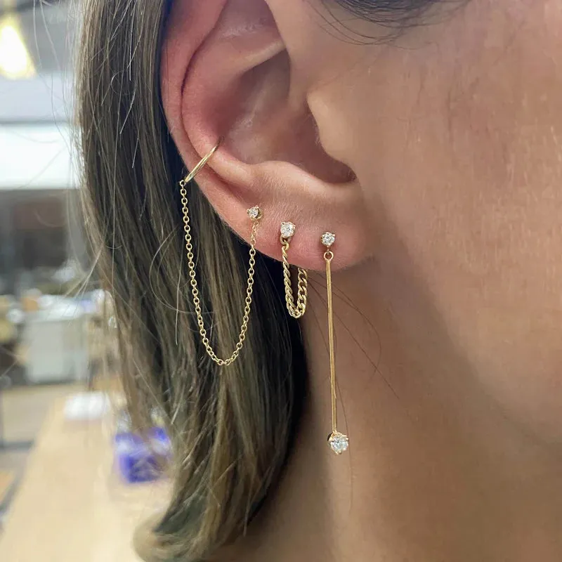 Diamond Threader and Ear Cuff