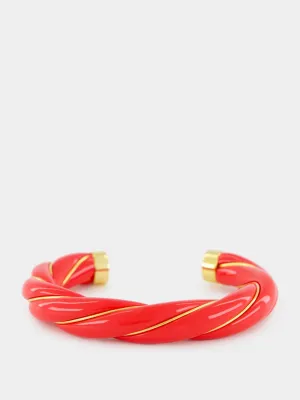 Diana Vermillion Rush Twisted Bangle