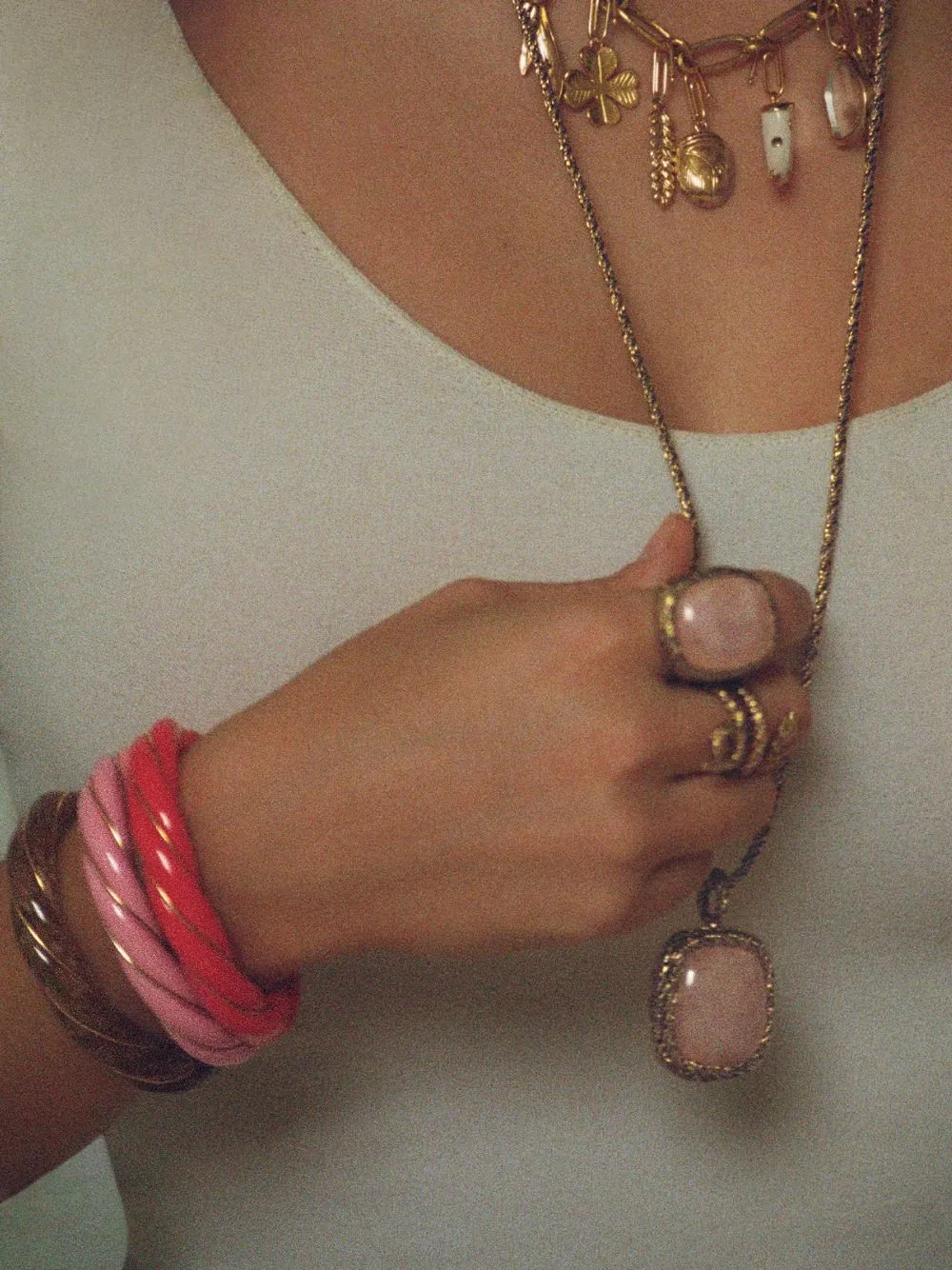 Diana Vermillion Rush Twisted Bangle
