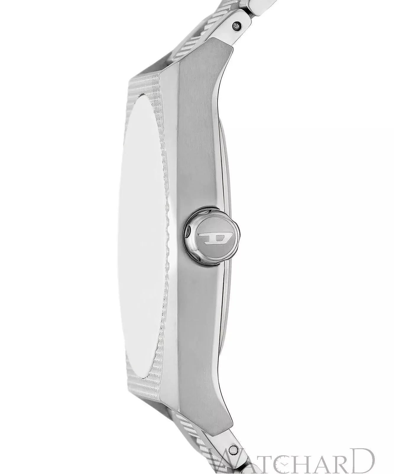 Diesel Scraper Men's Black Dial Silver Watch