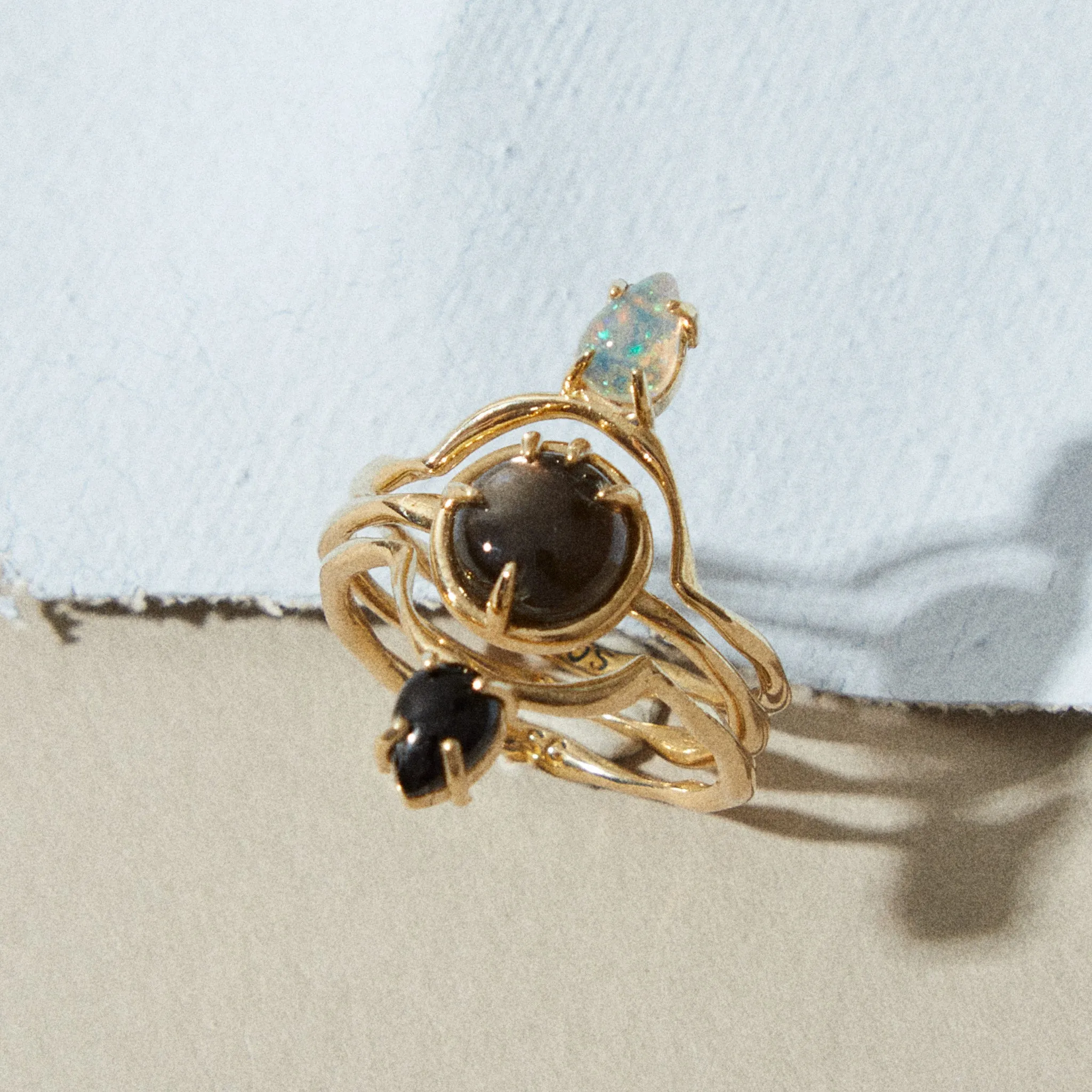 Drip Ring in Opal