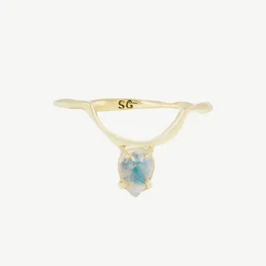 Drip Ring in Opal