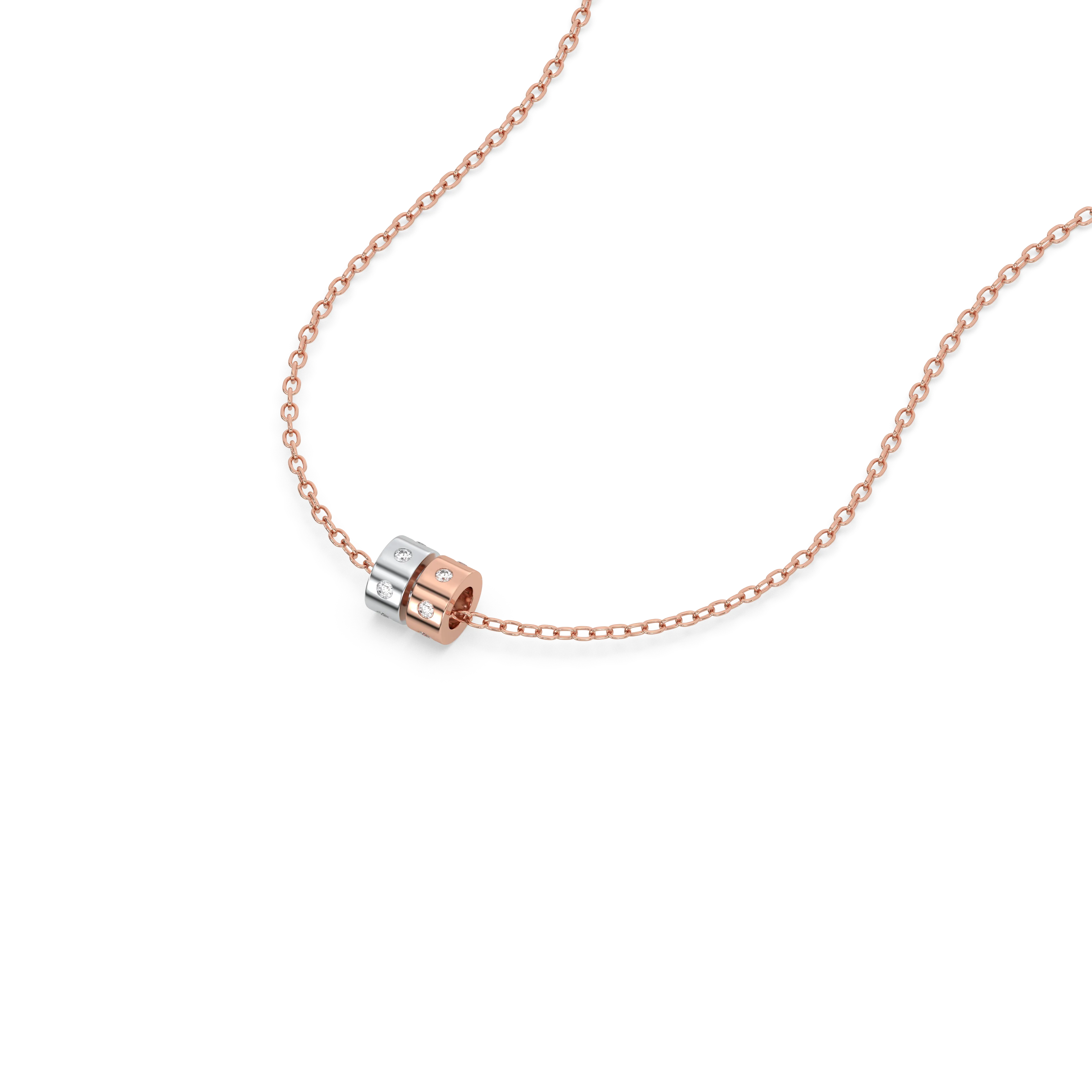 Duo Harmony Pendant - Lab Grown Diamond Necklace