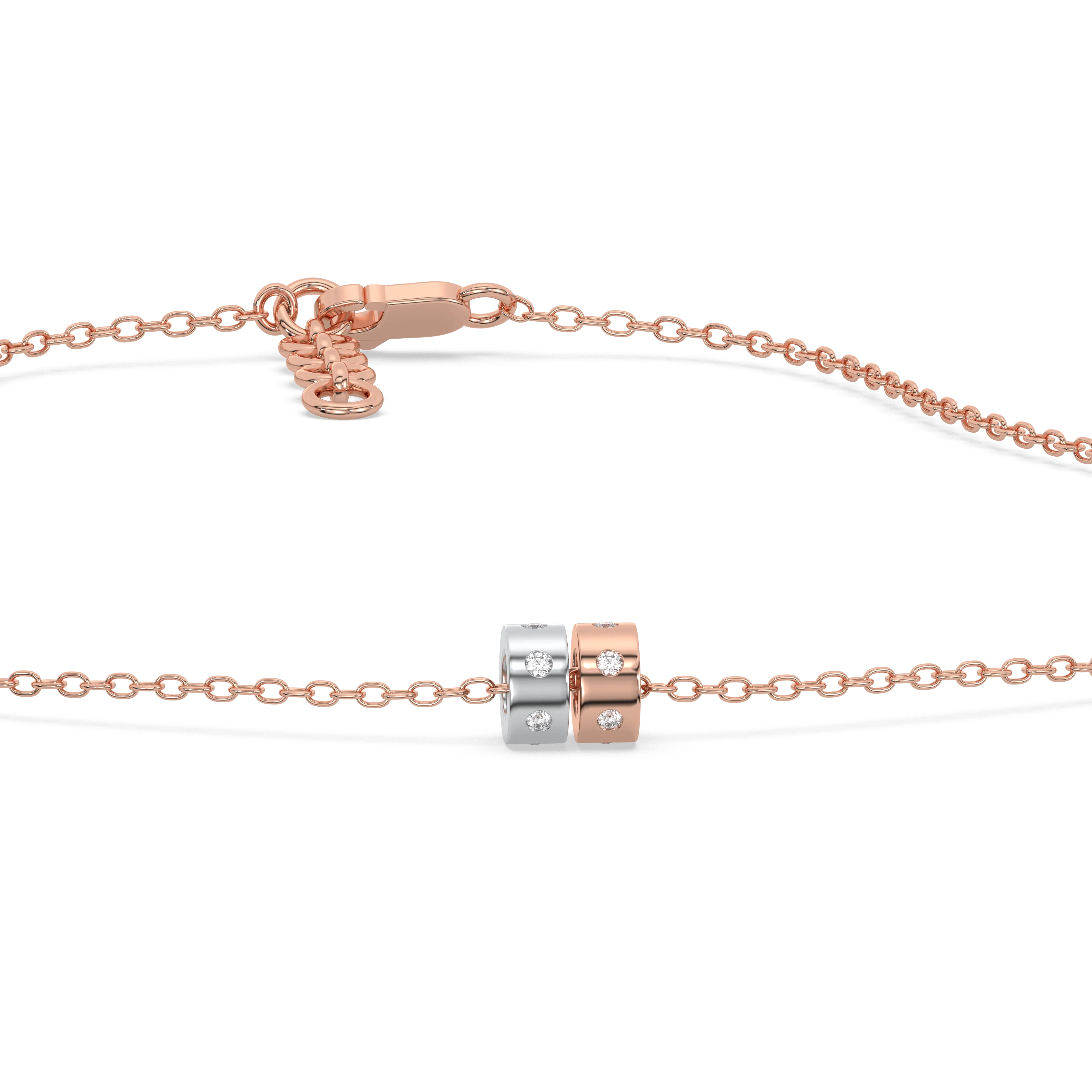 Duo Harmony Pendant - Lab Grown Diamond Necklace