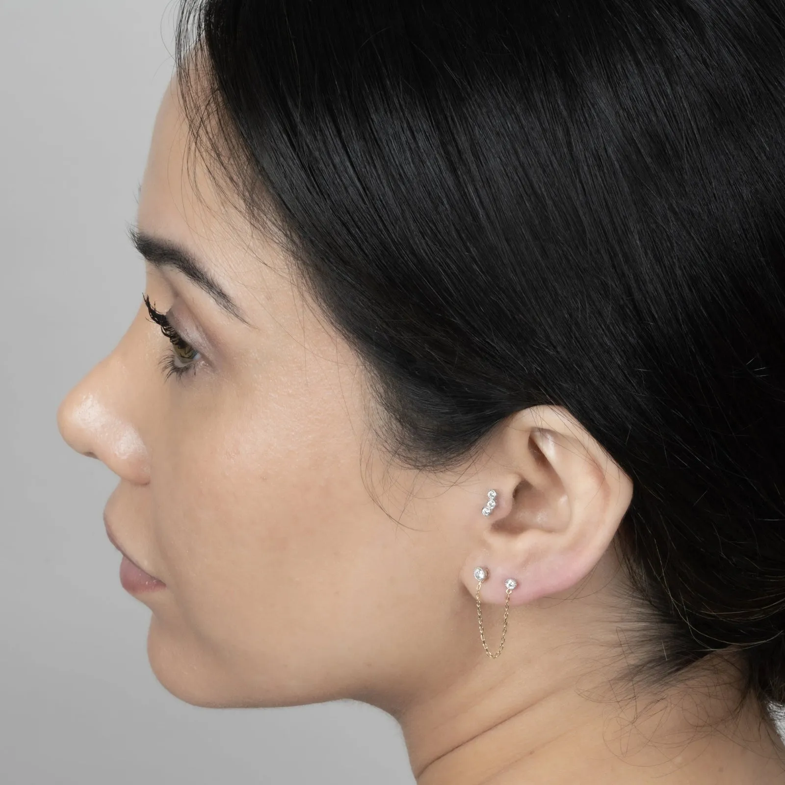 Earring Chain in  Solid Gold